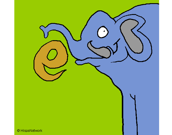 Dibujo Elefante 2a pintado por caritobr