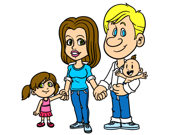 Dibujo Familia feliz pintado por lidia12