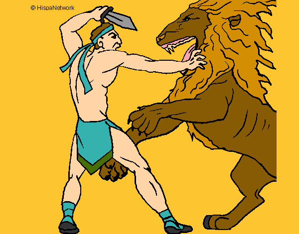 Gladiador contra león