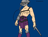 Dibujo Gladiador pintado por amalia