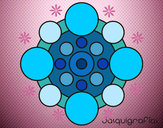 Dibujo Mandala con redondas pintado por Maria2000