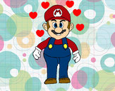 Dibujo Mario pintado por lara308