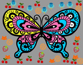 Dibujo Mariposa bonita pintado por zandra