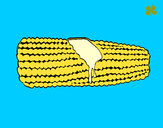 Dibujo Mazorca de maíz 1 pintado por cami444