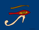 Dibujo Ojo Horus pintado por amalia