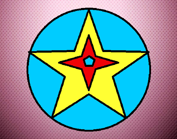 Dibujo Pelota estrella pintado por Helga