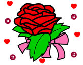 Dibujo Rosa, flor pintado por exa-xula
