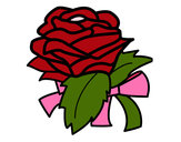Dibujo Rosa, flor pintado por Raquel91