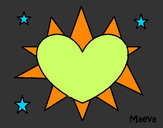 Dibujo Sol en forma de corazón pintado por MIRIAM_P