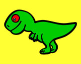 Dibujo Tiranosaurio rex joven pintado por furilo