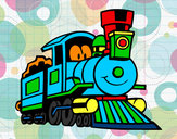 Dibujo Tren divertido pintado por bemac