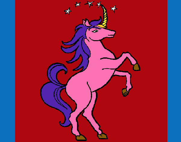 Dibujo Unicornio pintado por solana1611