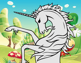 Dibujo Unicornio salvaje pintado por Ladyneriss