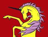 Dibujo Unicornio salvaje pintado por legran