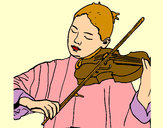 Dibujo Violinista pintado por Maria2000