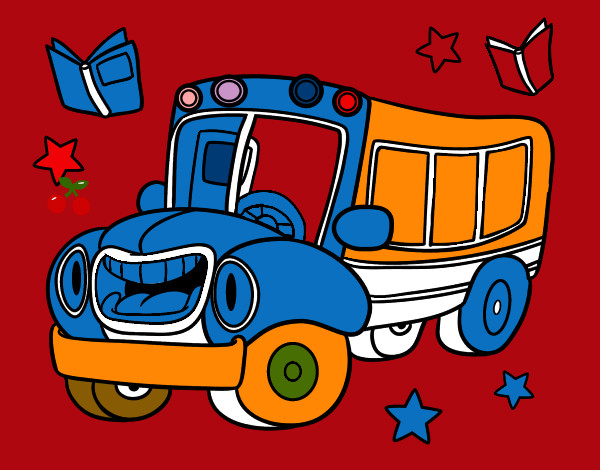 Dibujo Autobús animado pintado por ludmifiori