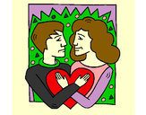 Dibujo Chico y chica enamorados pintado por Agus-net