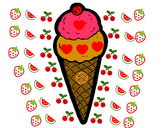 Dibujo Cucurucho de helado pintado por elizabethh