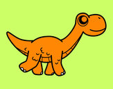 Dibujo Diplodocus feliz pintado por benjabb