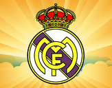 Dibujo Escudo del Real Madrid C.F. pintado por Bartolo