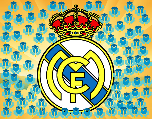 Dibujo Escudo del Real Madrid C.F. pintado por NICOBKN123