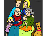 Dibujo Familia pintado por abril12345