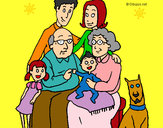 Dibujo Familia pintado por mariotono