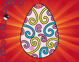 Dibujo Huevo decorado pintado por nvilaseca