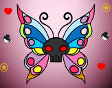 Dibujo Mariposa Emo pintado por nickki