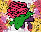 Dibujo Rosa, flor pintado por JyO2012