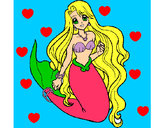 Dibujo Sirenita pintado por vickylindy
