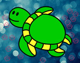 Dibujo Tortuga nadando pintado por daniela999