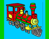 Dibujo Tren 3 pintado por dumbass