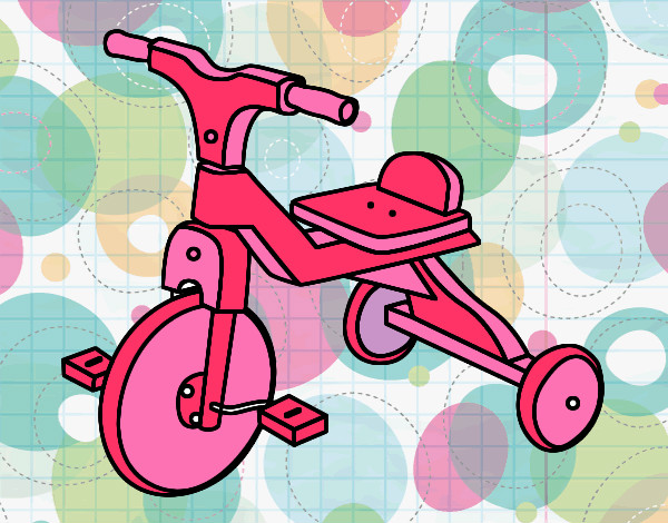 Dibujo Triciclo infantil pintado por juliamonbu