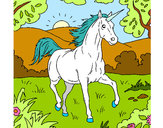 Dibujo Unicornio corriendo pintado por ArantxaHi