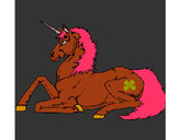 Dibujo Unicornio sentado pintado por elizabethh