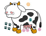 Dibujo Vaca pensativa pintado por NYG1