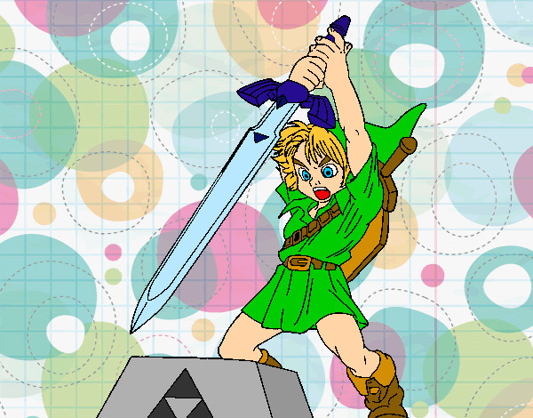 Dibujo Zelda pintado por AiHaibara