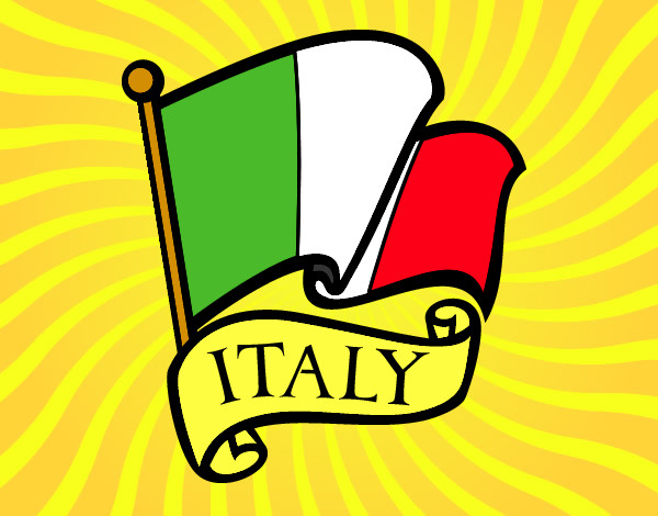 Dibujo Bandera de Italia pintado por Laura-26