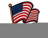 Dibujo Bandera de los Estados Unidos pintado por IVAN12600