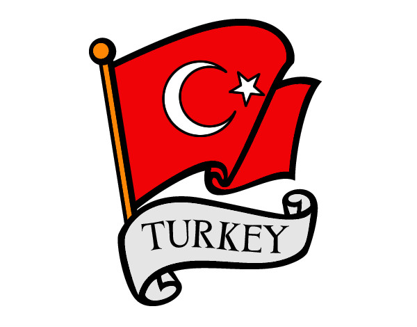 Dibujo Bandera de Turquía pintado por IVAN12600