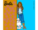 Dibujo Barbie con cazadora de cuadros pintado por miky123