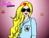 Dibujo Barbie con gafas de sol pintado por Amaya123