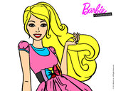 Dibujo Barbie con su vestido con lazo pintado por sebaselgua