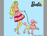 Dibujo Barbie paseando a su mascota pintado por AlisyAnna