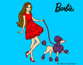Dibujo Barbie paseando a su mascota pintado por analuci