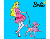 Dibujo Barbie paseando a su mascota pintado por kattyan