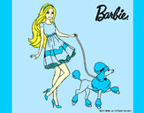 Dibujo Barbie paseando a su mascota pintado por Sandrixbel