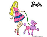 Dibujo Barbie paseando a su mascota pintado por sebaselgua