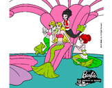 Dibujo Barbie princesa sirena pintado por barby-007